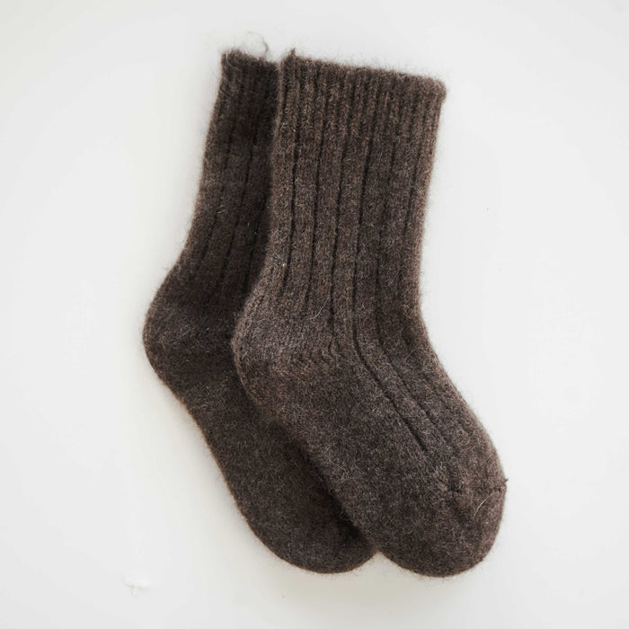 Yak Wool Socks - Light Brown