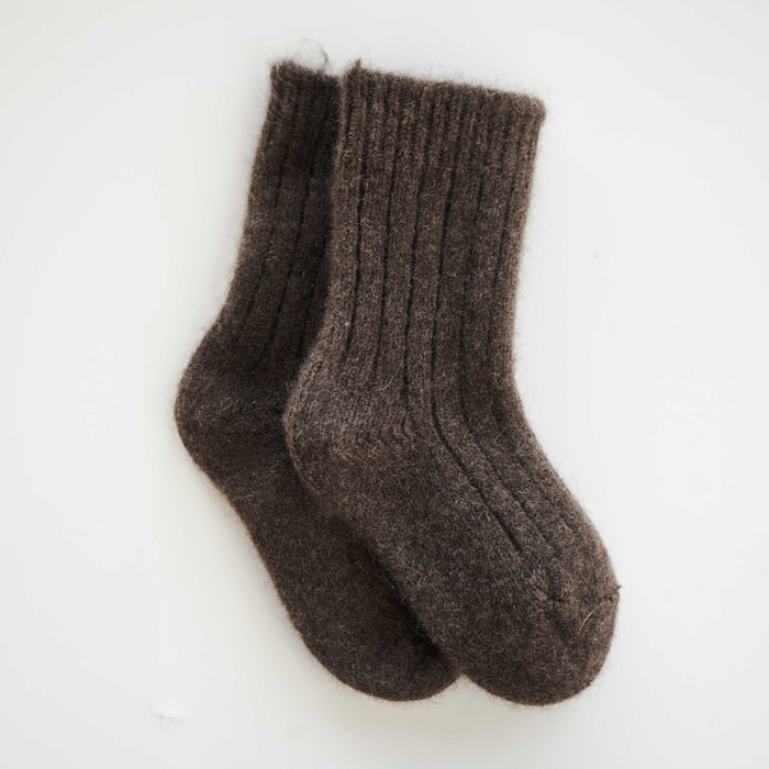 Yak Wool Socks - Light Brown