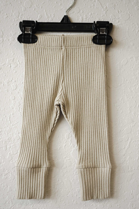 The Ribbed Legging- Ecru