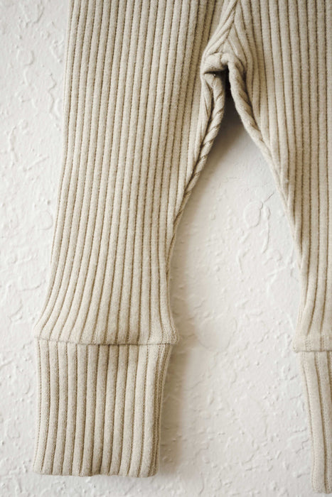 The Ribbed Legging- Ecru