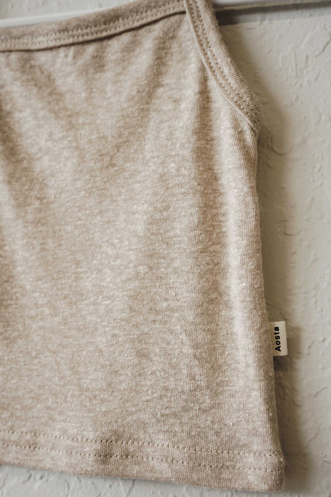 Linen Sleeveless Top