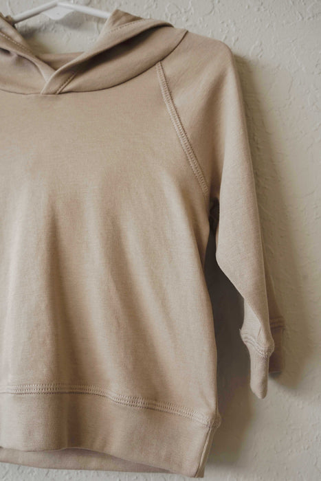 Madison Hooded Organic Pullover - Clay