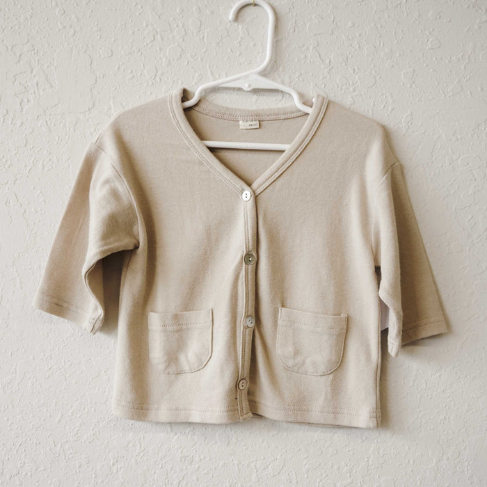 Soft Cardigan Top - Beige