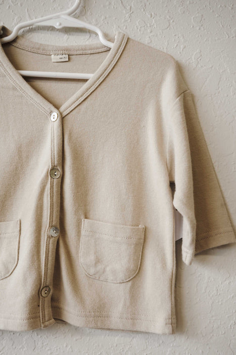 Soft Cardigan Top - Beige