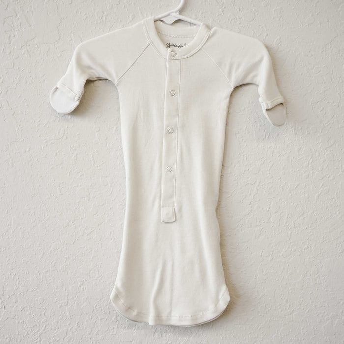 Bamboo Organic Convertible Gown - Cloud