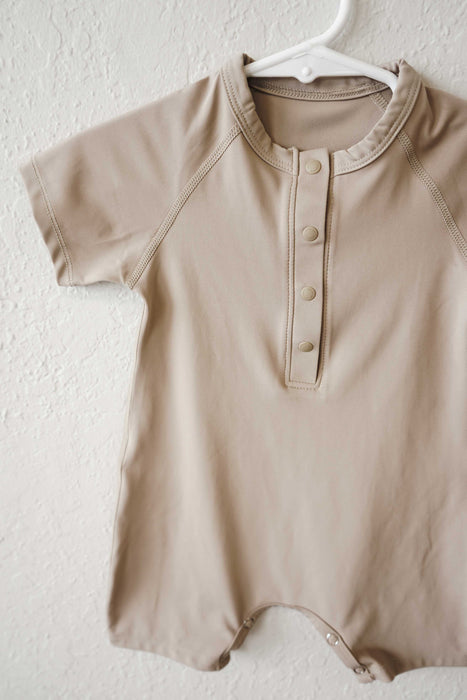 UV RashGuard Swimsuit - Beige